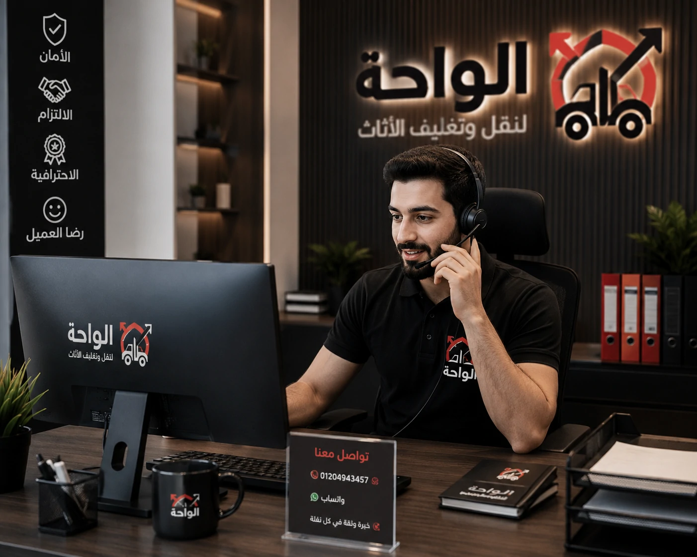 فريق ومعدات شركة الواحة